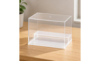 Dustproof Display Box with Steps Stackable Acrylic Display Box High Clarity Showcase Multi-Functional for Shelf, Desk