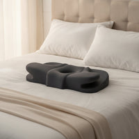 Contoured Ergonomic Pillow with Armrest Supportive Pillow with Hollow Center Firm Machine Washable for Bedtime