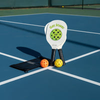 2 Pieces Wooden Pickleball Paddle Set with Balls Portable Pickleball Set with Bag Long-Lasting Sporting Goods Sturdy for Beginners