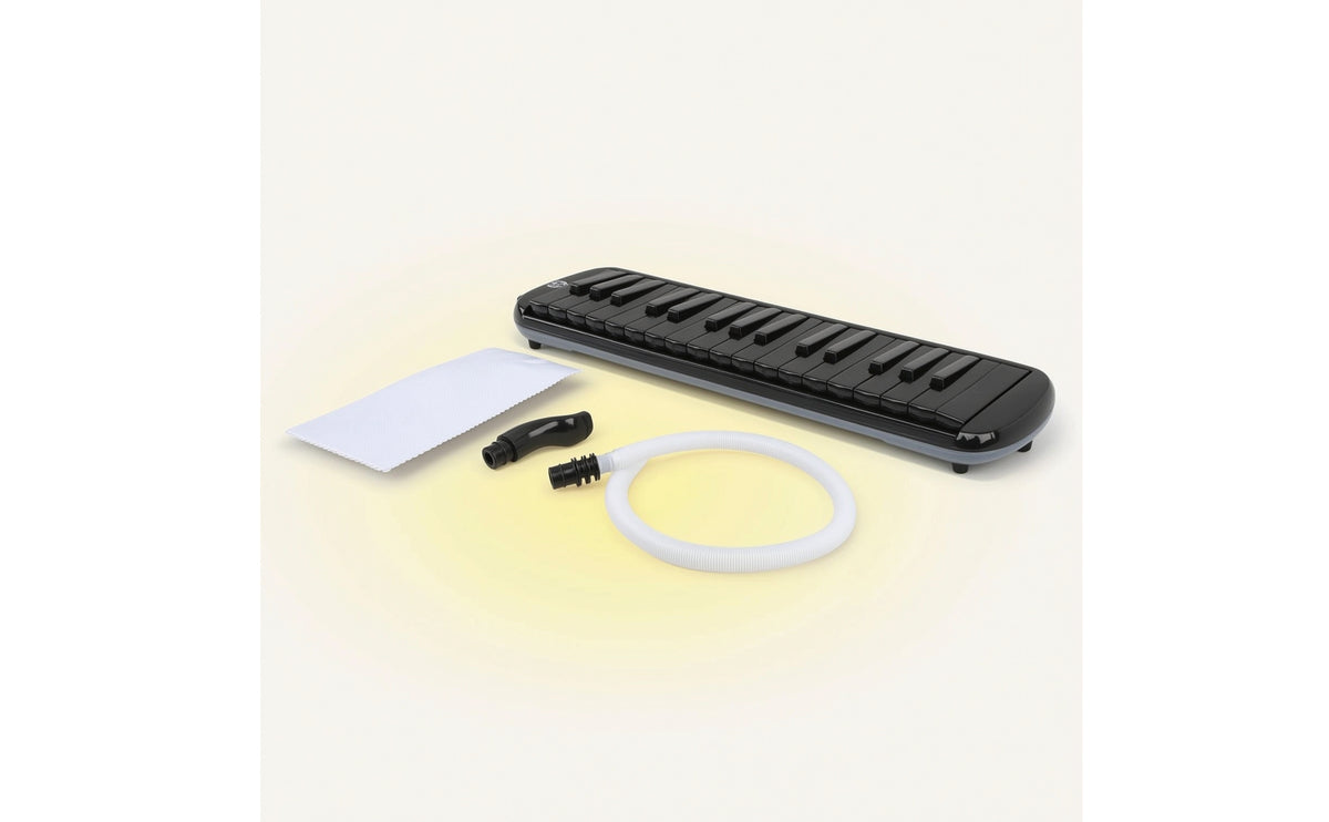 32-Key Melodica Glossy Melodica with Blowpiece Tube Scratch-Resistant Wind Piano for Students, Classroom