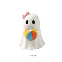 Minimalist Ghost Figurine Mini Ghost Ornament Compact Tabletop Figurine Playful for Shelf