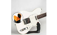 One-Button Adjustment Foldable Guitar Stand Wide Curved Base Folding Guitar Stand Angled Cradle Music Accessory Slimline for Floor Use