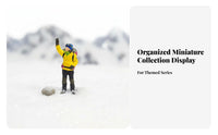 1:64 Scale People Model High Intricacy Mountaineering Miniature model:64 Scale People Figure Highly Detailed for Dioramas
