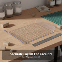 Acrylic Clay Board Easy to Clean Clay Pressing Plate Hard-Wearing Transparent Modeling Plate for DIY Enthusiasts, DIY Hobbyist S, Craft Room, Workshop
