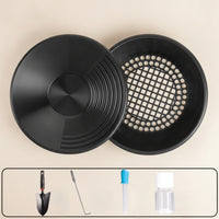 6 Pieces Panning Basin with Sieve Portable Gold Panning Set Compact Bouteille D'aspiration for Hobbyists