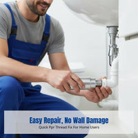 PPR Thread Repair Tool, 4-Point & 6-Point Crack Extractor, Water Pipe Replacement, No Wall Damage