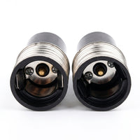 E27 to B22d Adapter for Home Lighting, Heat-Resistant Bakelite Lamp Holder with 6A Rated Current, E27 to E14/E17/E12 Base Options