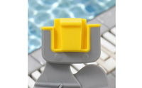 4 Pieces Ribbed Fins MX8 MX6 Cleaner Brush Yellow Connector Pool Cleaner Brand Replacement Brush Gray Plastic