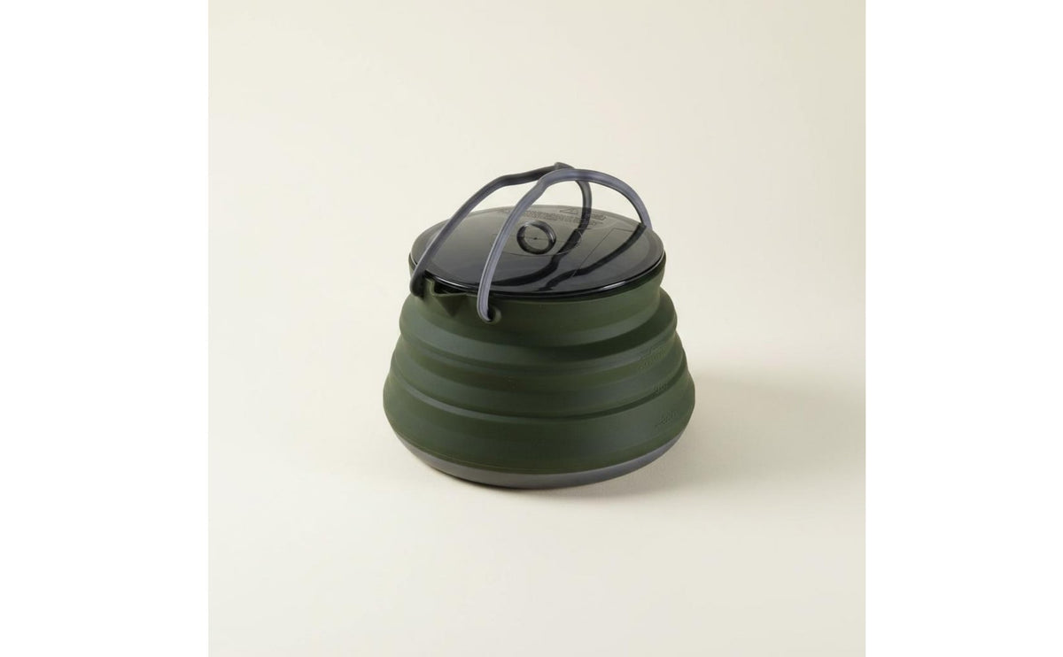Collapsible Silicone Camping Kettle with Stainless Steel