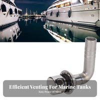 16mm Hull Air Outlet Stainless Steel Boat Vent Ocean Air Vent Anti-Rust Yacht Exhaust Fitting Long-Lasting