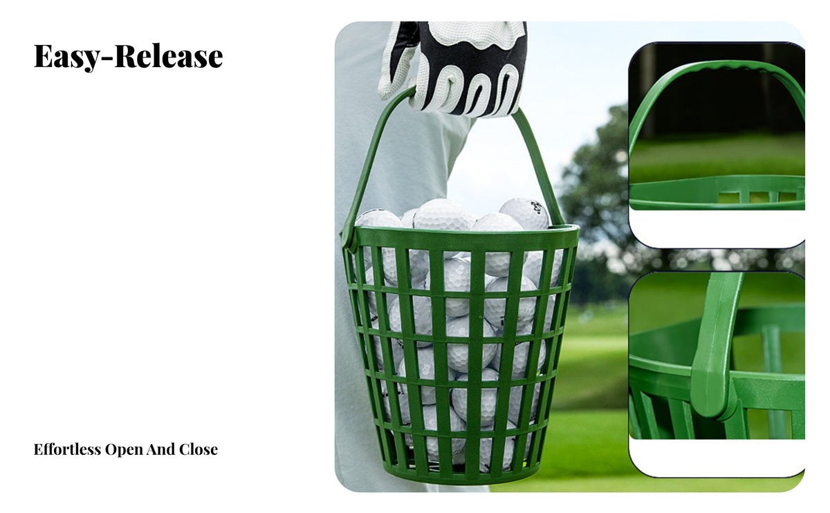 Golfs Balls Basket Driving Range Basket With Handle Golfs Balls Holder
