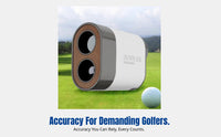 High Precision Distance Meter Flagpole Locking Golf Monocular Vibration Notification Rangedistance Meter 6x Magnification for Athletes, Adults