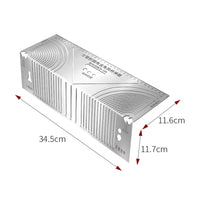 Square Tube Layout Ruler Rust-Resistant Marking Ruler with Slots Measuring Tool for Fabricators, Workshops