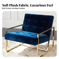 Nordic Design Upholstered Single Sofa Modern Minimalist Oversized Comfy Armchair Leisure design Accent Chair Comfortable for Interior Designers, Apartment Dwellers, Living Room, Hotel Lobby, Coffee Shop, Reception Area