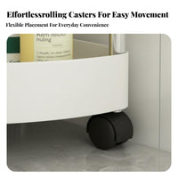 Space-Saving 4-Tier Triangular Shelf Easy Assembly Multi-Tier Corner Rolling Trolley Sturdy Construction Storage Rack Ventilated Shelves for Apartment Dwellers, Homeowners, Students, Small Areas, Laundry Room, Bedroom, Kitchen