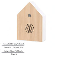 Compact House-Shaped Sound Machine White birdSong Sound Machine Sensor Window Indoor Device Side Buttons