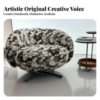 Suspended Armchair Minimalist Design Lounge Chair Modern Aesthetic Sturdy Frame for Interior Decorators, Adults, Reception Area