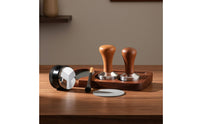 5 Pieces Espresso Accessories with Tools Anti-Slip Espresso Pressing Station Low-Clutter Holder for Home Baristas, Kitchen Countertops