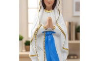 Gift Idea Clasped Hands Figurine Resin Material Praying Woman Statue Decorative Display Religious Statue Collectible