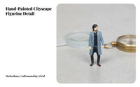 1:64 Scale Male Figure High Detail 1:64 Scale People Fine Workmanship Miniature Man Figurine for Hobbyists, Dioramas
