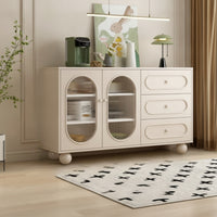 Sideboard with Spherical Feet Minimalist Storage Cabinet Modern Credenza for Dining Room, Kitchen