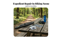 6 Pieces Easy Application Glueless Bike Tire Repair Sticker Kit Portable Glueless Tire Patches Compact