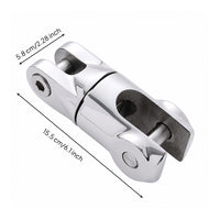 Compact Stainless Steel Boat Anchor Chain Swivel Connector Strong Articulated Connector for Yacht Rigging