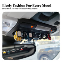 Center Console Button Decoration Easy Installation Small Car Model Ornament Cute Cartoon Design Miniature Car Figurine for Young Adults