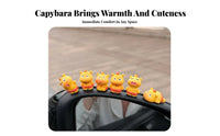 Easy to Install Cute Capybara Figurine Multi-Purpose Cute Capybara Statue Hand-Painted for Women, Adults, Center Console, Office Desk, Home
