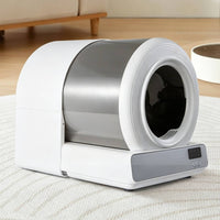 Enclosed Automatic Cat Litter Box Sealed Self-Cleaning Litter Box Leak-Proof Washable for Indoor