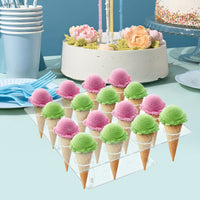 16-Hole Square Acrylic Ice Cream Display Stand