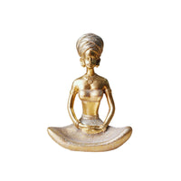 Gold Meditation Figurines