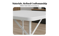 Space-Saving Square Folding Table Foldable Design foldable Square Table Portable Household Furniture Easy to stow for Game players, Apartment Dwellers, Small Spaces, Dormitory, Outdoors, Outdoor Activities