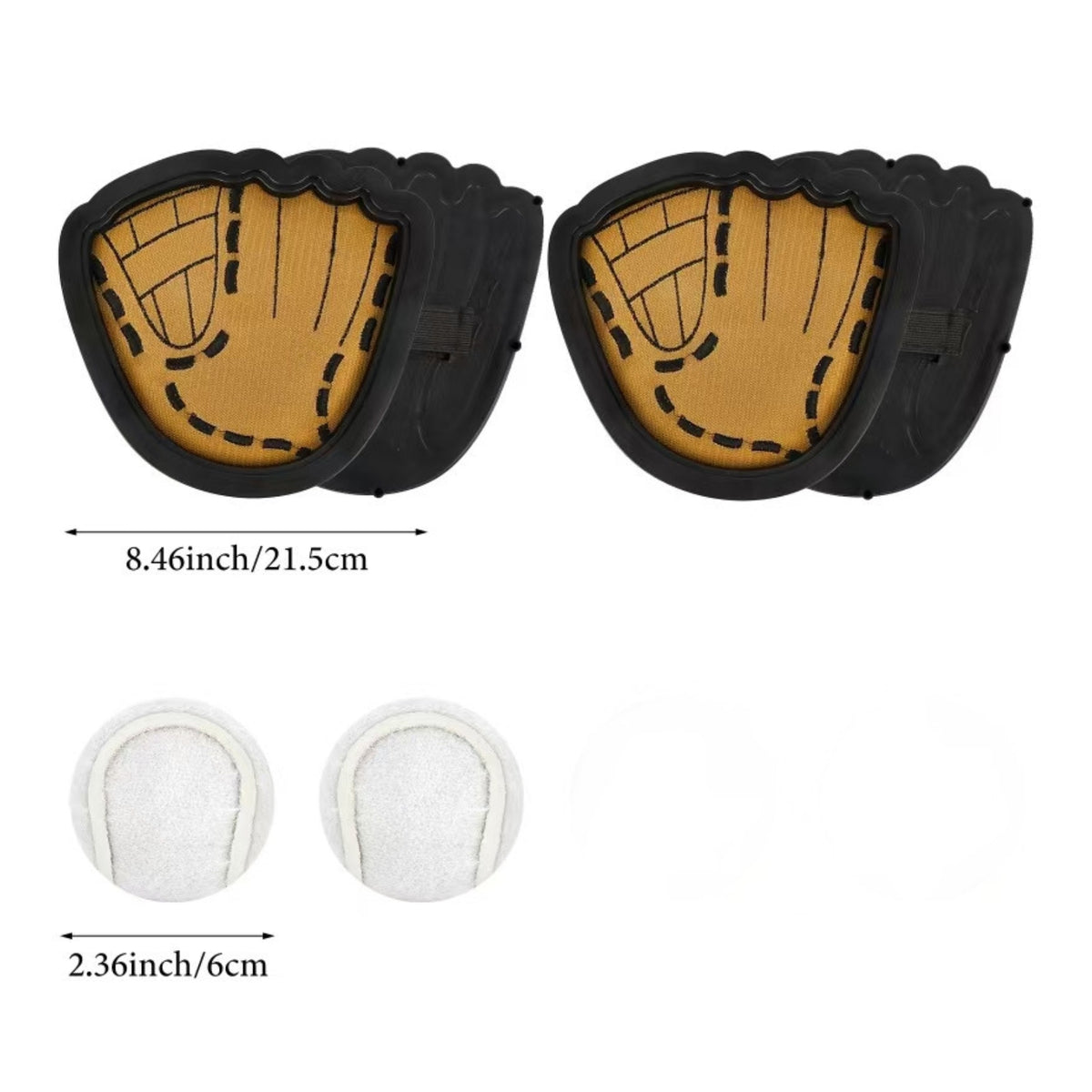 2 Pieces Outdoor Self-Stick Toss and Catch Paddle Game Set Long-Lasting Toss and Catch Paddle Set Sturdy Toy Portable for Family