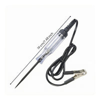 Alligator Clip Test Pen Transparent Handle Automotive Test Pen Electrical Tip Tester 190 Mm