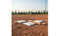5 Pieces Waterproof Home Plate Bases and Pitcher's Rubber 5 Piece Baseball Base Set for Junior Leagues, Practice, Backyard, Gym Class