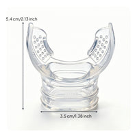 Scuba Diving Regulator Mouthpiece Disposable Silicone Mouthpiece with Lanyard Non Soft for Divers, Snorkeling, Travel