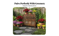 Decorative Louvered air conditioner Unit Cover Weather-Resistant Louvered Air Conditisingler Cover Weatherproof Plant Stand Multi-Functional for Garden aficionados, Apartment Dwellers, Property Managers, Balcony, Patio, Bair conditionerkyard, Yard