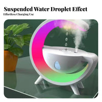 Silent Operation Water Drop Backflow Humidifier Easy-to-Clean Reservoir Anti-Levitation Humidifier Automatic Shut-Deactivated for Bedroom
