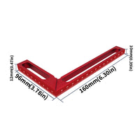 Right-Angle 90-Degree Carpenter Square Cutout Openings Aluminum Carpenter Square Engraved Markings L-Shaped Measuring Ruler Scribing