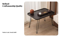 Foldable Tray Table Foldable Design Folding Lap Table Easy to Store Portable Furniture for Students, Telecommuters, Outdoor, Camping, Small Areas