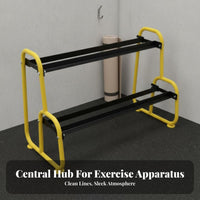 Space Saving Dumbbell Rack Large Capacity Kettlebell Storage Stand Heavy Duty Weight Storage Rack Easy Assembly for Personal Trainers, Fitness Studio