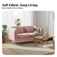 Removable and launderable slipcovers 3-Seater Couch Nordic design Upholstered 3-Person Settee Easy to Clean Sofa Minimalist Design for Apartment Dwellers, Small Families, Homeowners, Living Room, Lounge Area, Bedroom, Office