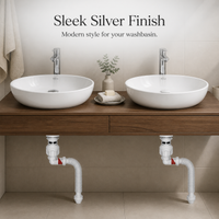 Basin Drain Pipe Kit with Telescopic Hose for Sinks and Laundry Tubs