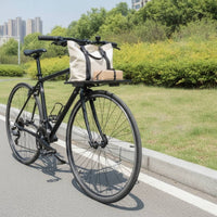 High Load Capacity Front Bike Rack with Guard Adjustable Front Bike Rack Stable Easy to Install for Daily Commuting