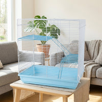 Multi-Level Hamster Cage for Syrian Hamster, 3-Tier Wire Hamster Home for Large Pets, Modern Style Detachable and Customizable Habitat, All Seasons