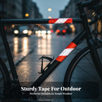 Fade-Resistant Reflective Safety Tape Weatherproof Honeycomb Reflective Tape Waterproof for Drivers, Cyclists, Trailers, Bicycles, Nighttime