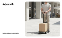Foldable Portable Luggage Dolly Compact Collapsible Luggage Cart Telescoping Handle Folding Hand Cart Lightweight for Travelers, Shoppers, Homeowners, Travel, Home Use, Airport, Warehouse