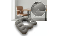 Inflatable Seat Cushion Flocked Donut Cushion Pressure-Relief Ergonomic for Office Workers, Home Workstations