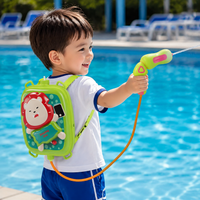 Water Gun with Backpack Tank, Large Water Gun for 4-6 Years Old, 30x25x5.5cm Backpack for Summer and Garden